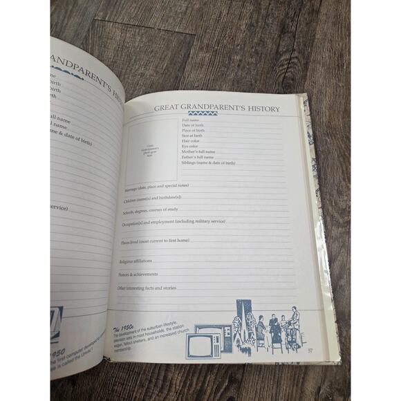Our Family A Historical Journal Vintage 1990s Hardback Record by Thomas Nelson - Picture 4 of 7